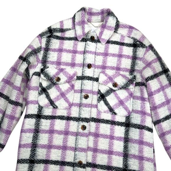 Samsoe Samsoe Galatea Plaid Oversized
Shirt Jacket - Picture 5 of 8